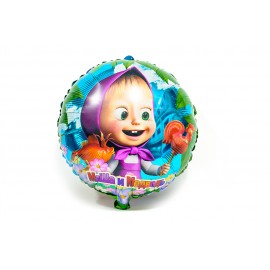 Фольгированый шар Маша с леденцом